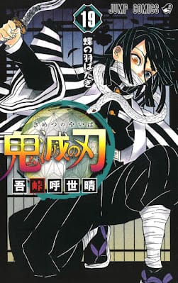 鬼滅の刃 コミック 第19巻 表紙 蛇柱 伊黒小芭内 Iguro Obanai 吾峠呼世晴 Koyoharu Gotoge Demon Slayer Volumes