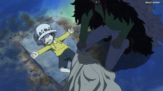 ワンピースアニメ ドレスローザ編 703話 トラファルガー・ロー 幼少期 かわいい CV.神谷浩史 Trafalgar Law | ONE PIECE Episode 703