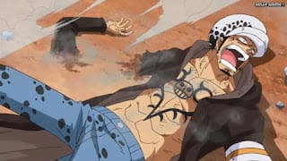 ワンピースアニメ ドレスローザ編 708話 トラファルガー・ロー 右腕 切断 トラ男 Trafalgar Law | ONE PIECE Episode 708