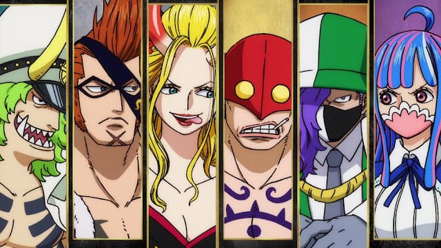 ワンピースアニメ 百獣海賊団 飛び六胞 ONE PIECE Beasts Pirates Tobiroppo